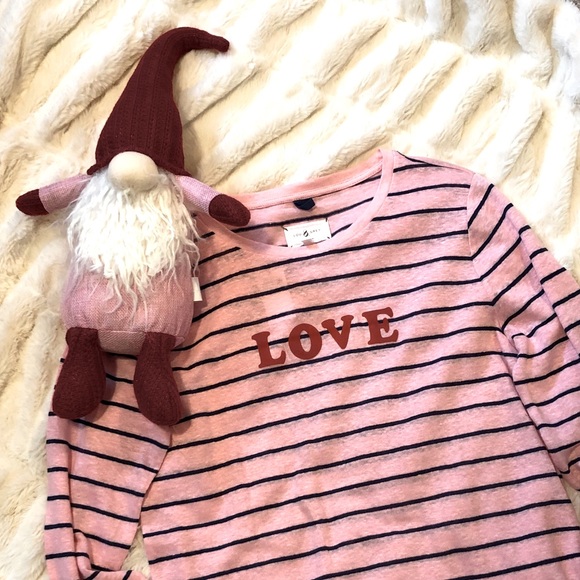 ❤️ LOVE pink and navy stripe top ❤️ - Picture 7 of 7